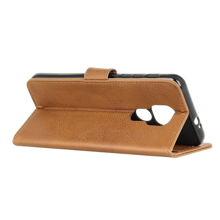 Чехол-книжка KHAZNEH Wallet Cover для Motorola Moto G9 Play / Moto E7 Plus - Brown: фото 3 из 11