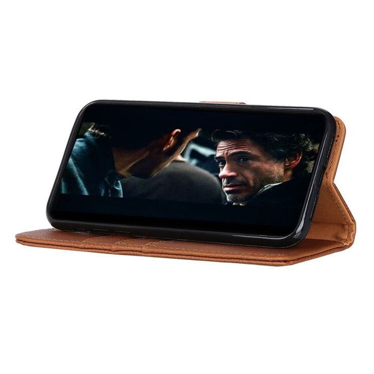 Чехол-книжка KHAZNEH Wallet Cover для Motorola Moto G9 Play / Moto E7 Plus - Brown: фото 8 из 11
