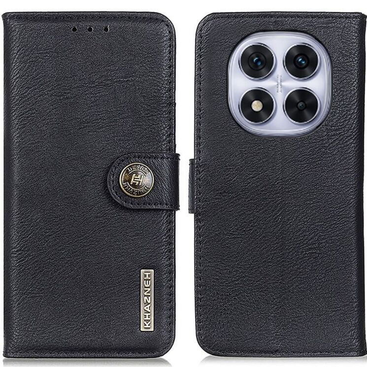 Чехол-книжка KHAZNEH Wallet Cover для Xiaomi Redmi Note 14 Pro 5G / Note 14 Pro Plus / Poco X7 - Black: фото 1 из 8