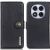 Чехол-книжка KHAZNEH Wallet Cover для Xiaomi Redmi Note 14 Pro 5G / Note 14 Pro Plus / Poco X7 - Black: фото 1 из 8