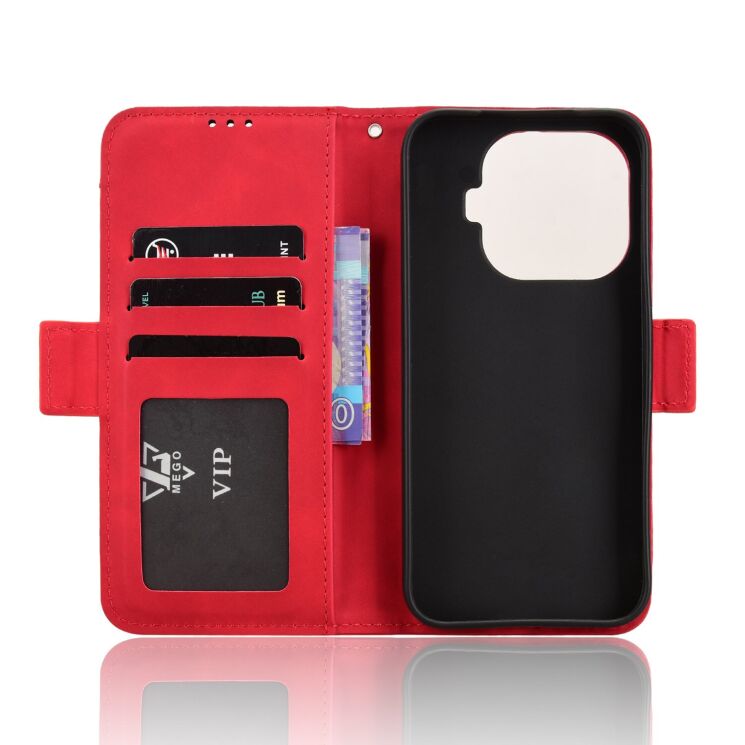 Чохол-книжка з кишеньками Deexe Wallet Stand для Xiaomi 17T - Red (408808R) Чохол-книжка з кишеньками Deexe Wallet Stand для Xiaomi 17T - Red: фото 4 з 15