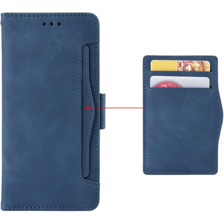 Чохол-книжка з кишеньками Deexe Wallet Stand для Xiaomi Poco X8 Pro - Blue (409001L) Чохол-книжка з кишеньками Deexe Wallet Stand для Xiaomi Poco X8 Pro - Blue: фото 2 з 17