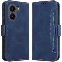 Чехол-книжка с карманами Deexe Wallet Stand для Xiaomi Poco X8 Pro - Blue: фото 1 из 17