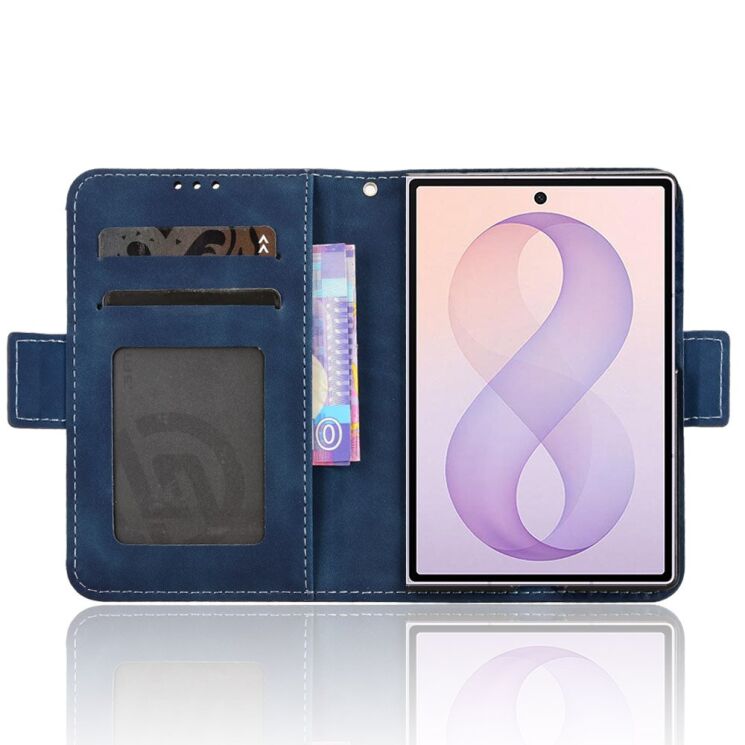 Чехол-книжка с карманами Deexe Wallet Stand (Pencil Slot) для Samsung Galaxy Fold 8 - Blue (424584L) Чехол-книжка с карманами Deexe Wallet Stand (Pencil Slot) для Samsung Galaxy Fold 8 - Blue: фото 2 из 6