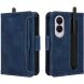 Чехол-книжка с карманами Deexe Wallet Stand (Pencil Slot) для Samsung Galaxy Fold 8 - Blue (424584L). Фото 1 из 6