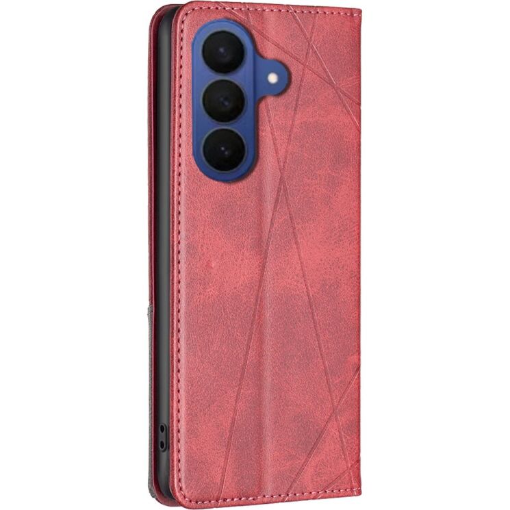 Чохол-книжка з кишеньками UniCase Geometric Pattern для Samsung Galaxy A18 / A17 (A175) / A26 (A266) - Red (385064R) Чохол-книжка з кишеньками UniCase Geometric Pattern для Samsung Galaxy A18 / A17 (A175) / A26 (A266) - Red: фото 3 з 10