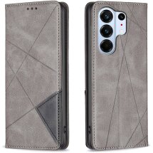Чехол-книжка с карманами UniCase Geometric Pattern для TECNO Camon 50 Pro - Grey: фото 1 из 9