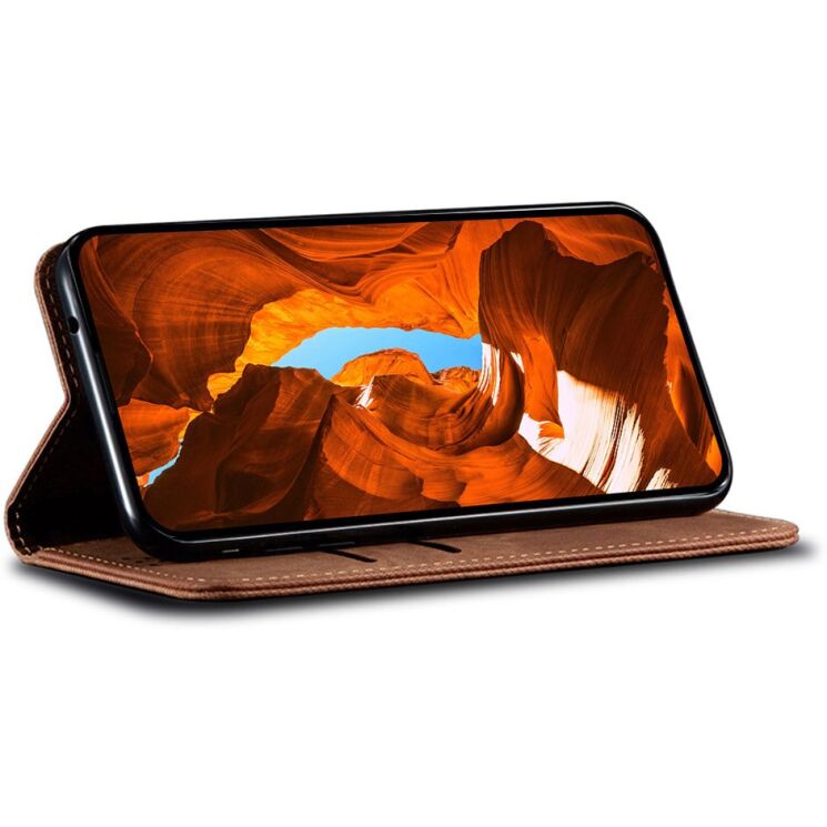 Чехол-книжка с карманами UniCase Jeans Wallet для Samsung Galaxy A37 (A376) - Coffee: фото 3 из 7