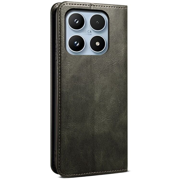 Чохол-книжка з кишеньками UniCase Leather Wallet для Xiaomi 17 - Green: фото 6 з 8