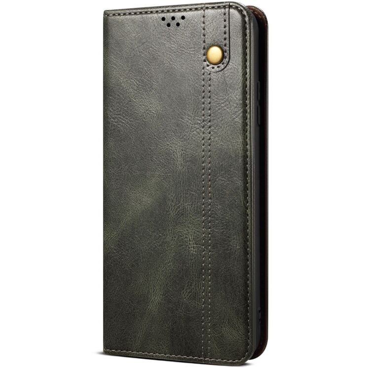Чохол-книжка з кишеньками UniCase Leather Wallet для Xiaomi 17 - Green: фото 5 з 8