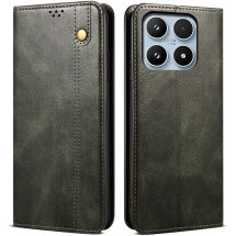 Чохол-книжка з кишеньками UniCase Leather Wallet для Xiaomi 17 - Green: фото 1 з 8