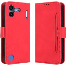 Чехол-книжка с кармашками Deexe Wallet Stand для Nothing Phone (4b) - Red: фото 1 из 15