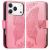 Чохол-книжка з малюнком UniCase Butterfly Pattern для iPhone 18 Pro Max / 17 Pro Max - Pink: фото 1 з 9