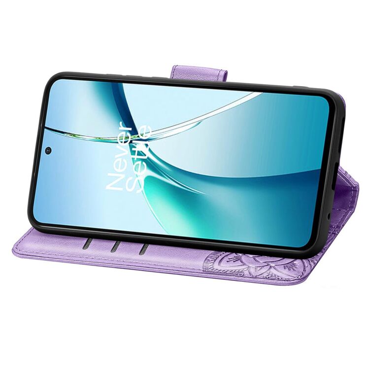 Чохол-книжка з малюнком UniCase Butterfly Pattern для Motorola Moto G86 Power - Light Purple: фото 3 з 8