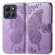 Чохол-книжка з малюнком UniCase Butterfly Pattern для Motorola Moto G86 Power - Light Purple: фото 1 з 8