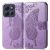 Чохол-книжка з малюнком UniCase Butterfly Pattern для Motorola Moto G86 Power - Light Purple: фото 1 з 8