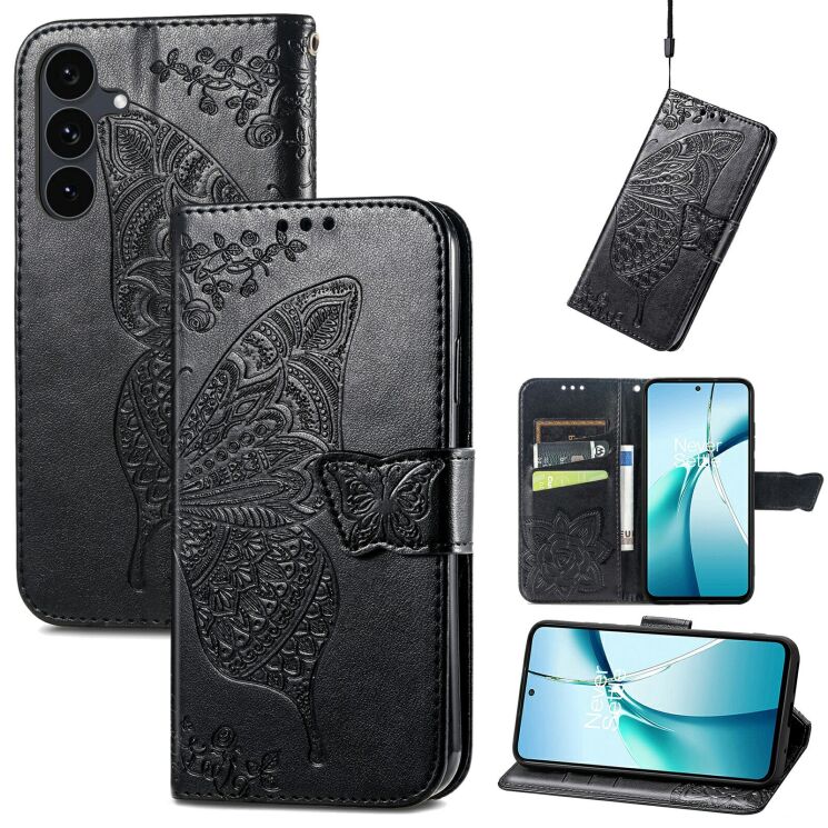 Чехол-книжка с рисунком UniCase Butterfly Pattern для Samsung Galaxy S26 FE - Black (412726B) Чехол-книжка с рисунком UniCase Butterfly Pattern для Samsung Galaxy S26 FE - Black: фото 4 из 6