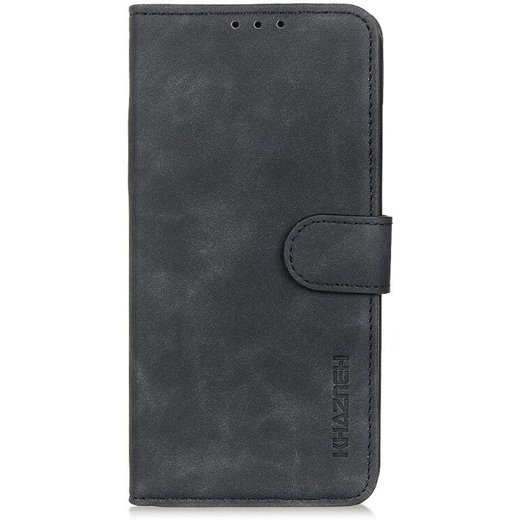 Чехол-книжка с застежкой KHAZNEH Retro Wallet для Motorola Edge 70 Max - Black: фото 4 из 8