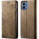 Чехол-книжка UniCase Jeans Wallet для Motorola Moto G85 - Khaki (357004K). Фото 1 из 6