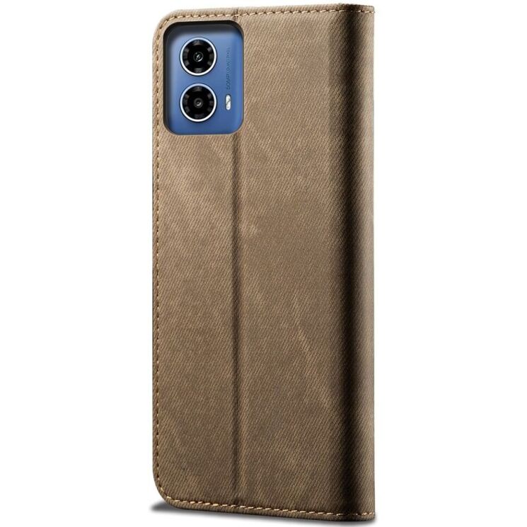 Чехол-книжка UniCase Jeans Wallet для Motorola Moto G85 - Khaki: фото 6 из 6