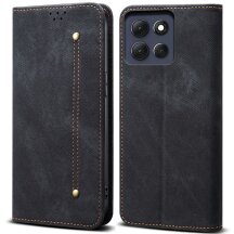 Чохол-книжка UniCase Jeans Wallet для Motorola Moto G86 - Black: фото 1 з 6