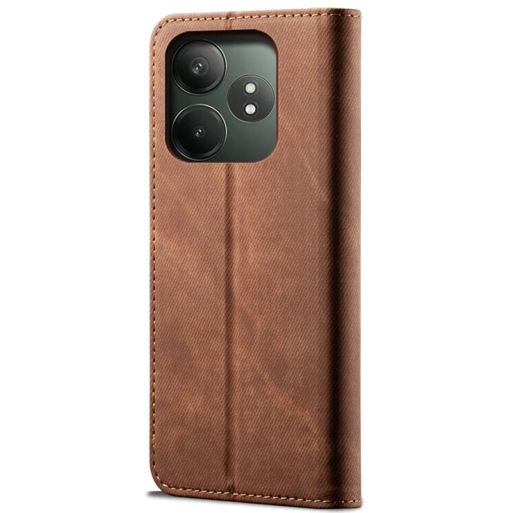 Чехол-книжка UniCase Jeans Wallet для Realme GT Neo 6 SE / GT 6T / GT 6 - Coffee: фото 6 из 6