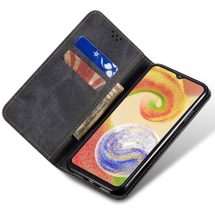 Чехол-книжка UniCase Jeans Wallet для Samsung Galaxy A25 (A256) - Black: фото 2 из 6