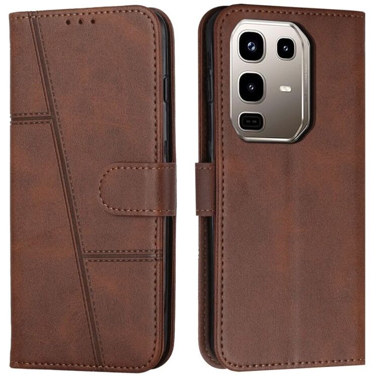 Чехол-книжка UniCase Jet Cover для Infinix Note 50 Pro Plus - Brown: фото 1 из 10