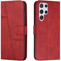 Чехол-книжка UniCase Jet Cover для Samsung Galaxy S22 Ultra (S908) - Red: фото 1 из 11
