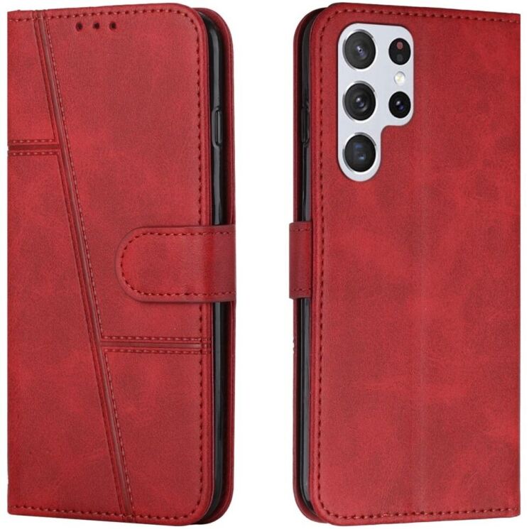 Чохол-книжка UniCase Jet Cover для Samsung Galaxy S22 Ultra (S908) - Red: фото 1 з 11