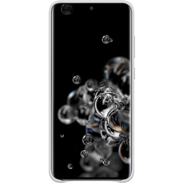Чехол Leather Cover для Samsung Galaxy S20 Ultra (G988) EF-VG988LSEGRU - Grayish White: фото 3 из 4