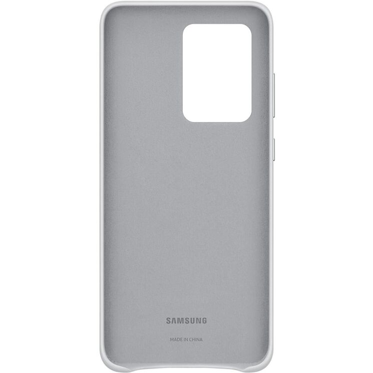 Чехол Leather Cover для Samsung Galaxy S20 Ultra (G988) EF-VG988LSEGRU - Grayish White: фото 4 из 4