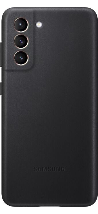 Чохол Leather Cover для Samsung Galaxy S21 (G991) EF-VG991LBEGRU - Black: фото 1 з 3