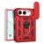 Чохол (PC+TPU) з підставкою Deexe Armor Shield (FF) для iPhone Duo - Red: фото 1 з 9