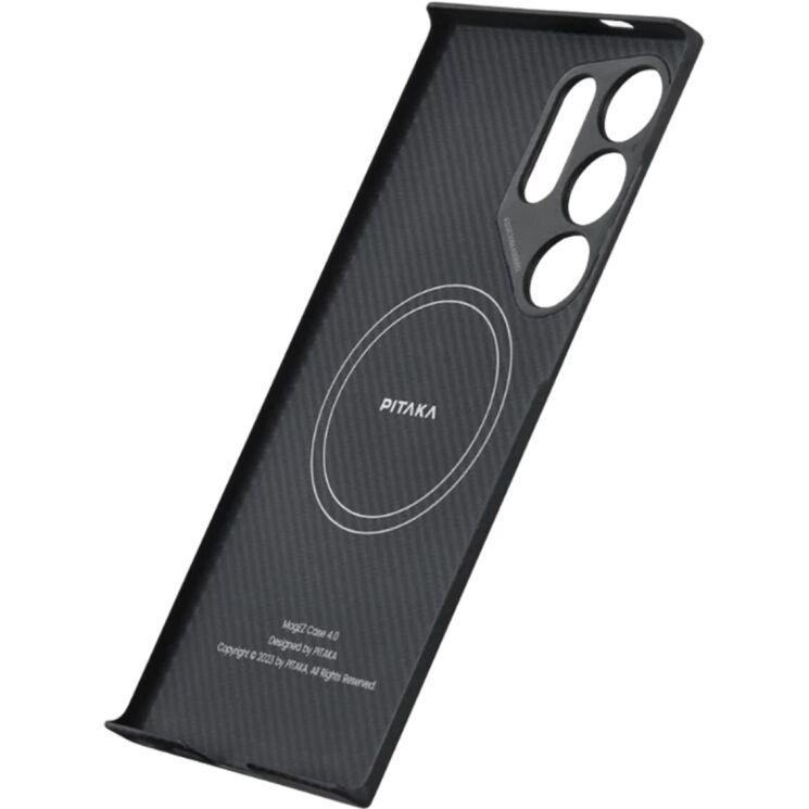Защитный чехол Pitaka StarPeak MagEZ Case 4 для Samsung Galaxy S24 Ultra (S928) KS2401U - Black / Grey: фото 4 из 14
