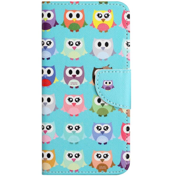 Чохол з малюнком Deexe Color Wallet для Motorola Moto G06 - Owls: фото 4 з 5