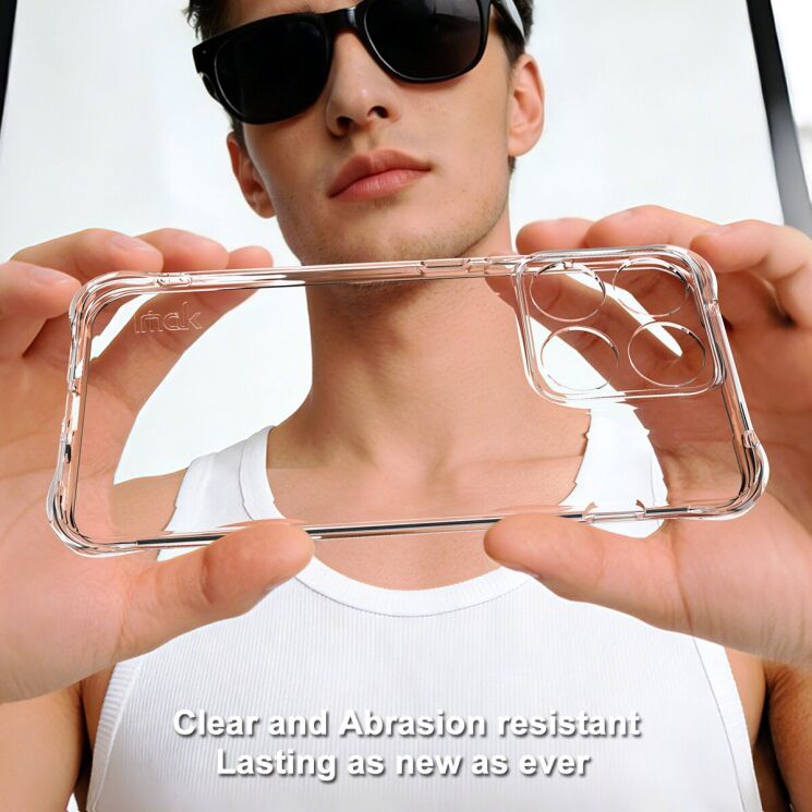 Чохол з посиленими кутами IMAK Airbag MAX Case для Motorola Edge 70 Pro - Black: фото 4 з 10