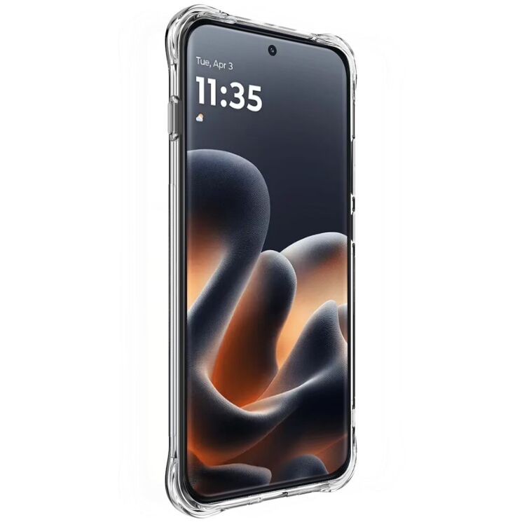 Чохол з посиленими кутами IMAK Airbag MAX Case для Motorola Edge 70 Pro - Black: фото 2 з 10