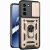 Чехол с защитой камеры Deexe Armor Shield для Infinix Hot 70 - Gold: фото 1 из 9
