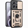 Чехол с защитой камеры Deexe Armor Shield для Motorola Moto G57 / G57 Power / G67 Power - Gold (403312F)