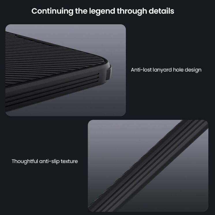 Чохол зі шторкою для камери NILLKIN CamShield Pro для Samsung Galaxy A37 (A376) - Black: фото 13 з 16