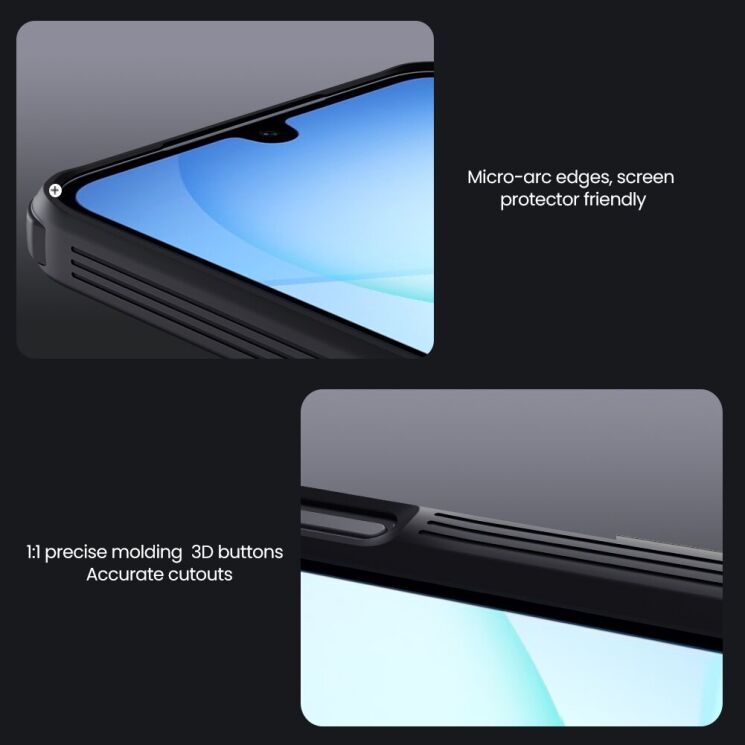 Чохол зі шторкою для камери NILLKIN CamShield Pro для Samsung Galaxy A37 (A376) - Black: фото 14 з 16