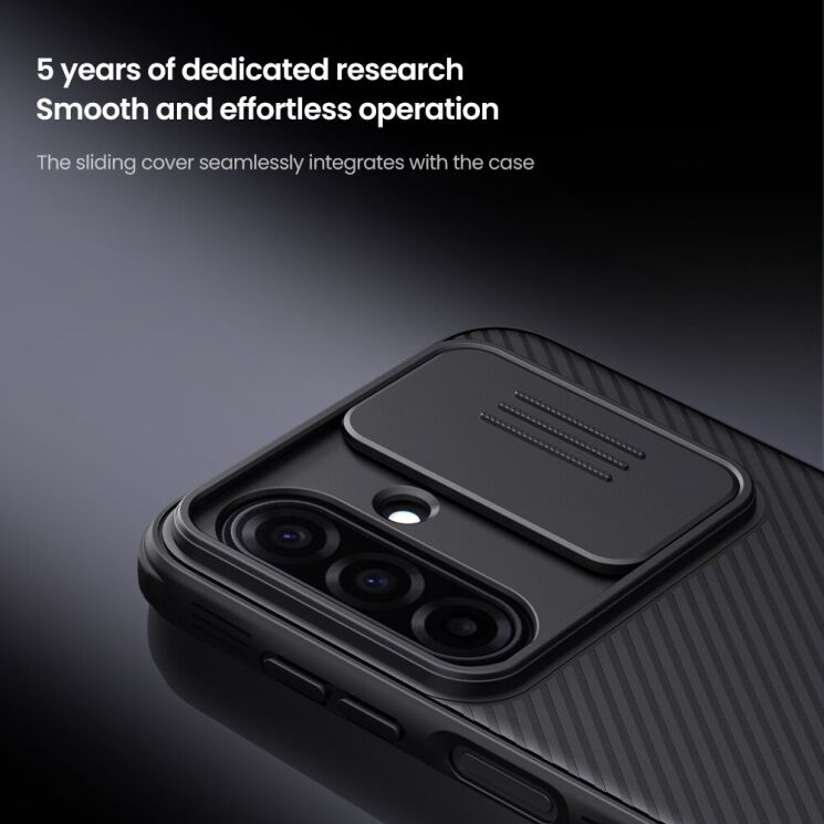 Чохол зі шторкою для камери NILLKIN CamShield Pro для Samsung Galaxy A37 (A376) - Black: фото 8 з 16