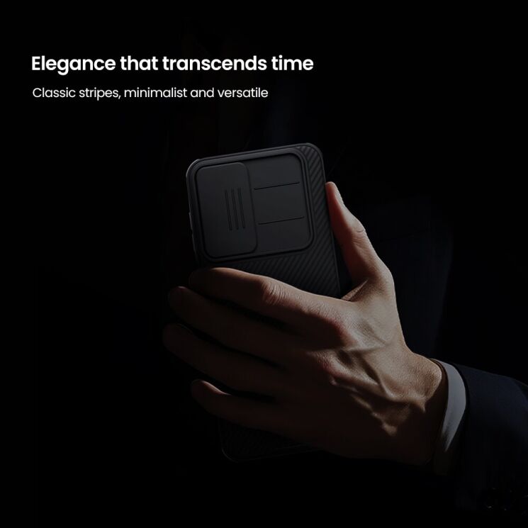 Чохол зі шторкою для камери NILLKIN CamShield Pro для Samsung Galaxy A37 (A376) - Black: фото 12 з 16