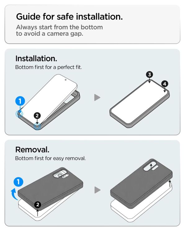 Чехол со шторкой для камеры Spigen Optik Armor для Samsung Galaxy S26 Ultra (S948) ACS10687 - Black: фото 11 з 11