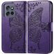 Чехол UniCase Butterfly Pattern для Motorola Edge 50 Neo - Dark Purple (367126DV). Фото 1 из 7