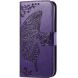 Чехол UniCase Butterfly Pattern для Motorola Edge 50 Neo - Dark Purple (367126DV). Фото 5 из 7