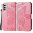 Чехол UniCase Butterfly Pattern для Nokia G60 - Pink (307929P)