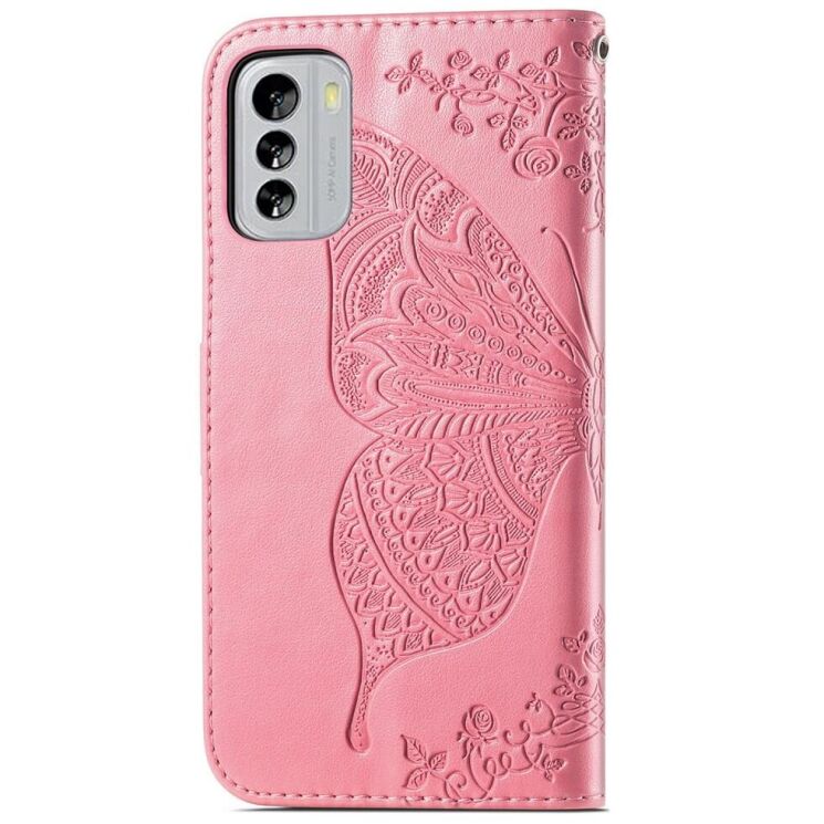 Чехол UniCase Butterfly Pattern для Nokia G60 - Pink: фото 5 из 11