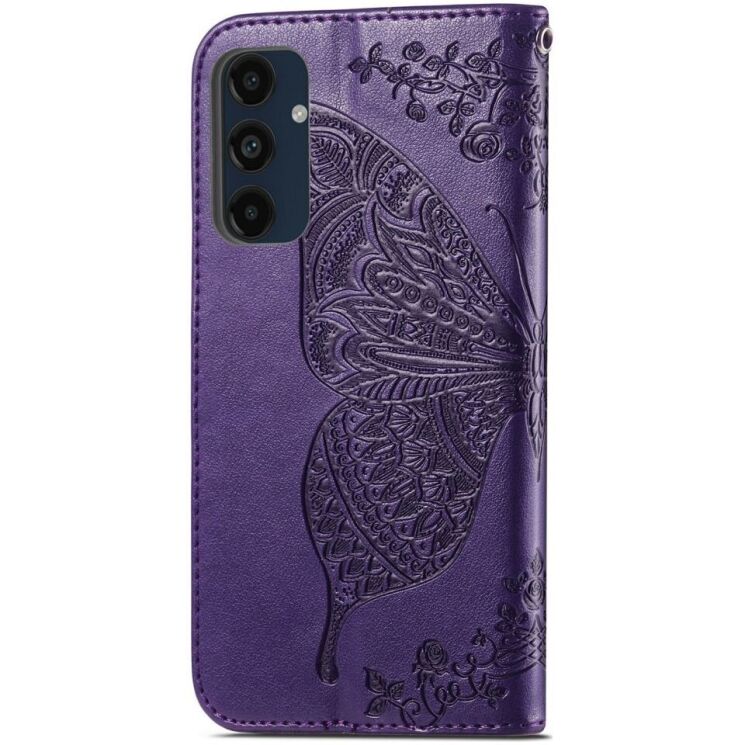 Чехол UniCase Butterfly Pattern для Samsung Galaxy S24 FE (S721) - Dark Purple: фото 6 из 11